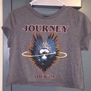 Journey Cropped Band Tee